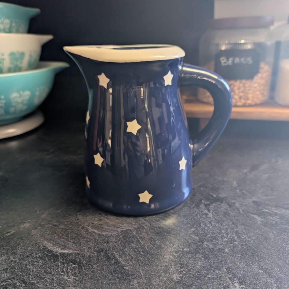 Terramoto Blue Starry Ceramic Pitcher